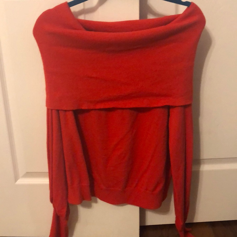 Off shoulder sweater